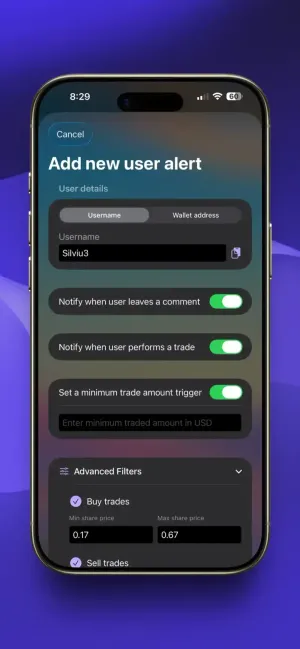 Add user alert screenshot