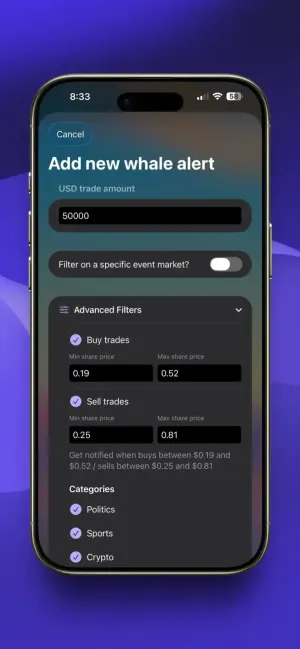 Add whale alert screenshot